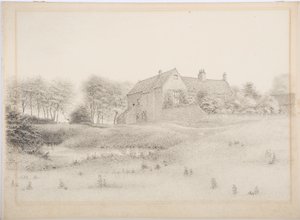 Ogle kastély, 1916 körül (szén papíron)